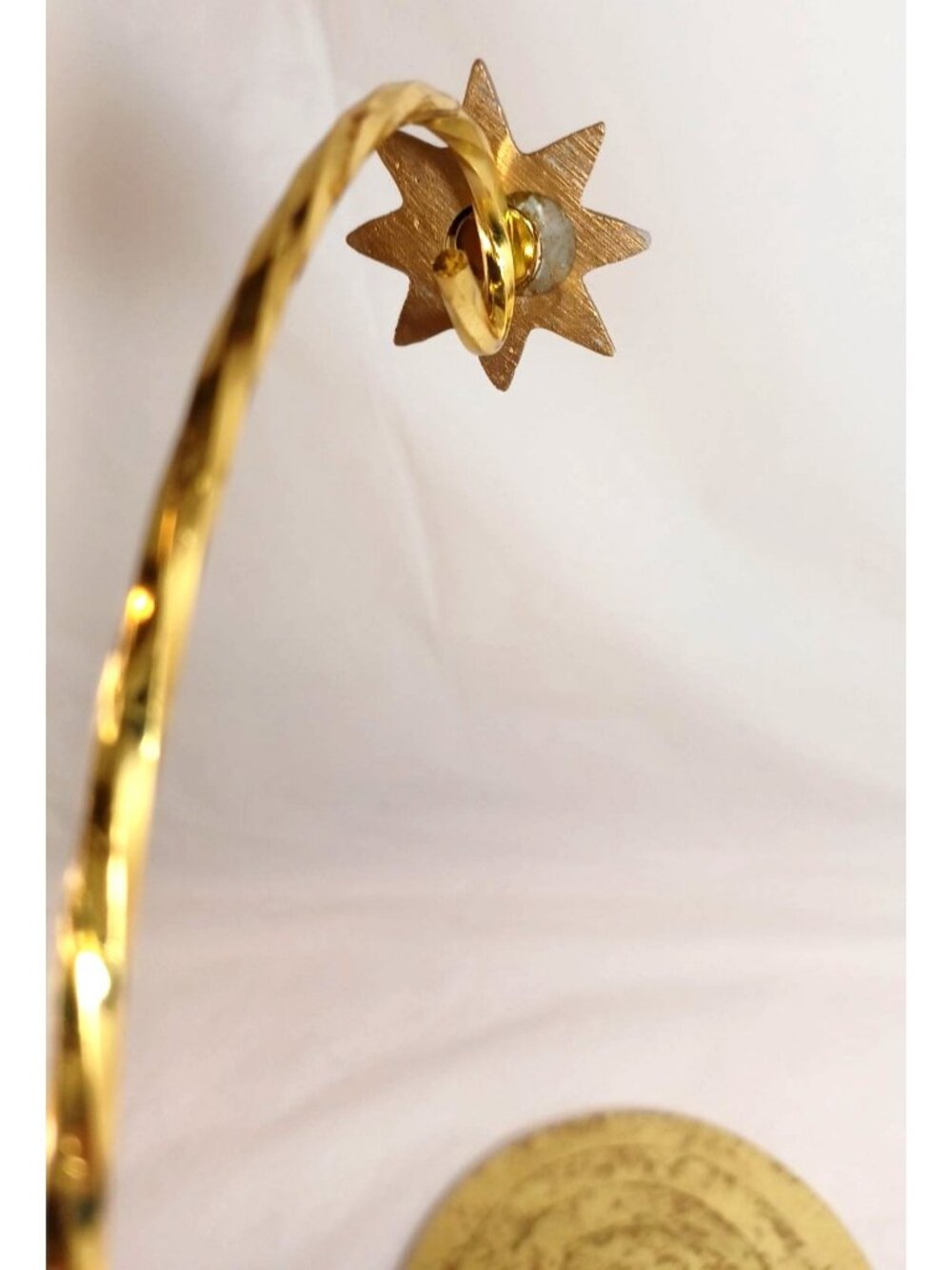 Christopher Radko Christmas Ornament Stand Deco Starlight Gold Display Hanger - Picture 9 of 13